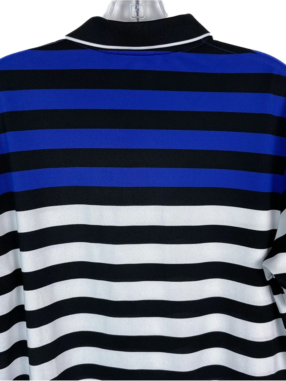 Polo Ralph Lauren Performance Polo Men’s L Short Sleeve Shirt Blue Black Striped